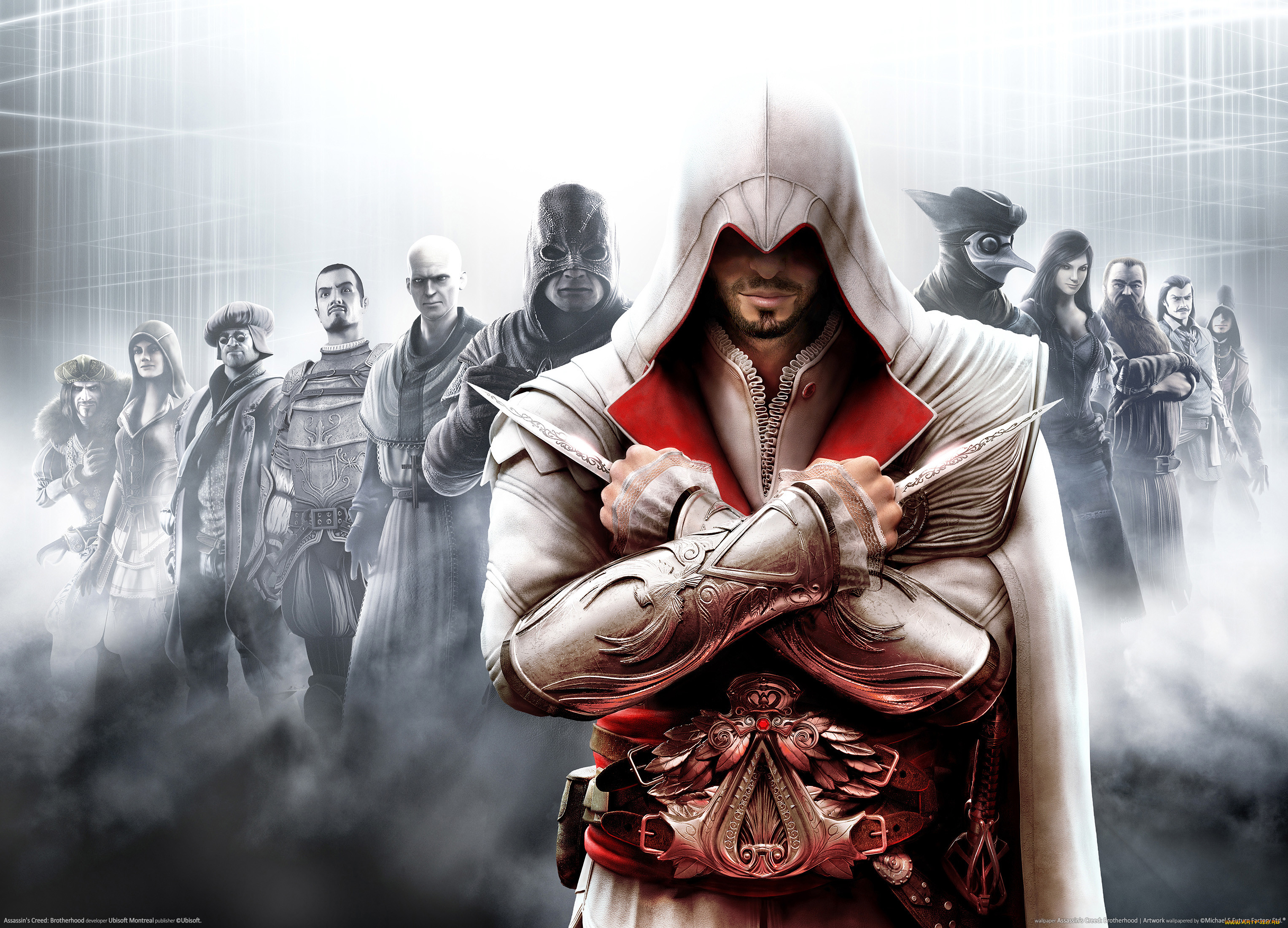 Обои Assassin`s Creed. Brotherhood. Artwork Видео Игры Assassin`s Creed:  Brotherhood, обои для рабочего стола, фотографии assassin`s, creed,  brotherhood, artwork, видео, игры Обои для рабочего стола, скачать обои  картинки заставки на рабочий стол.